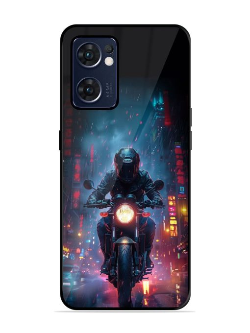 Neon Nights Glossy Soft Edge Case for Oppo Reno 7 (5G) Chachhi