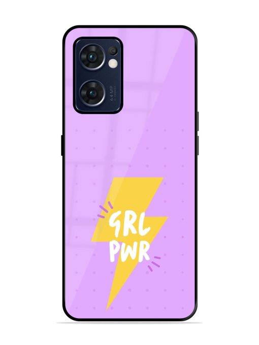 Girl Power Spark Glossy Soft Edge Case for Oppo Reno 7 (5G) Chachhi