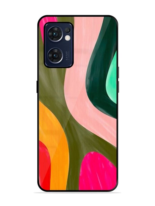 Wavy Wonder Glossy Soft Edge Case for Oppo Reno 7 (5G) Chachhi