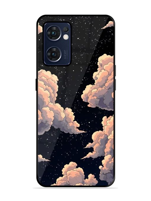 Starry Night Dreams Glossy Soft Edge Case for Oppo Reno 7 (5G) Chachhi