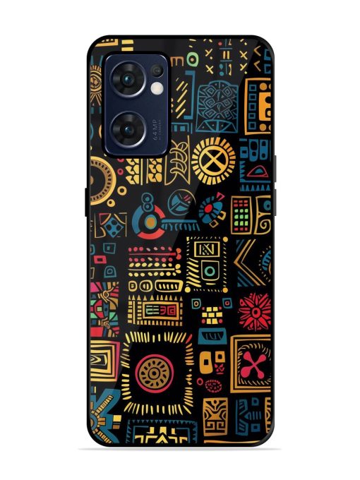 Tribal Tapestry Glossy Soft Edge Case for Oppo Reno 7 (5G) Chachhi