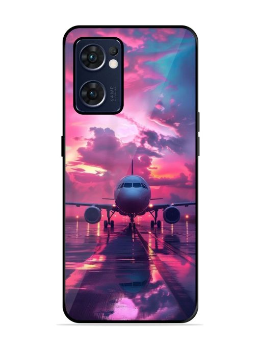 Neon Runway Glossy Soft Edge Case for Oppo Reno 7 (5G) Chachhi