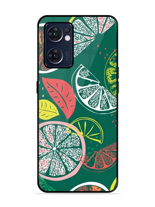 Citrus Symphony Glossy Soft Edge Case for Oppo Reno 7 (5G) Chachhi