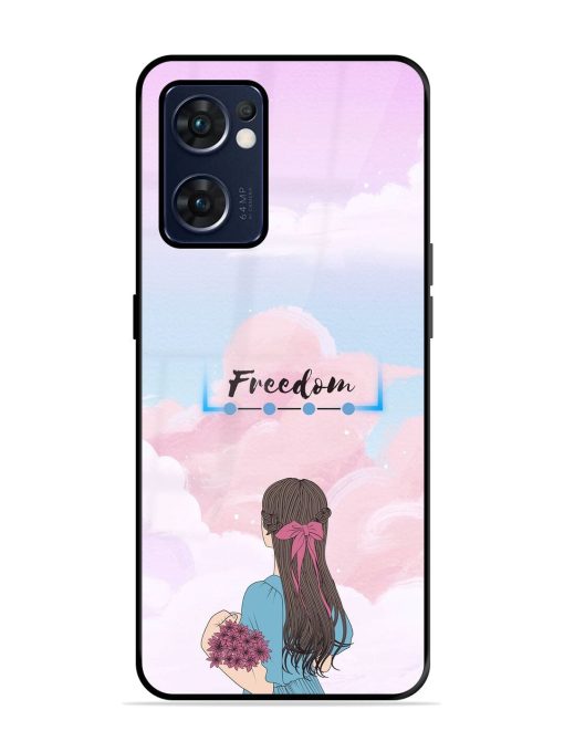 Skyward Dreams Glossy Soft Edge Case for Oppo Reno 7 (5G) Chachhi