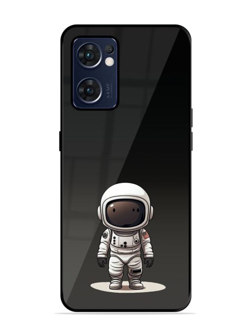 Neon Astronaut Glossy Soft Edge Case for Oppo Reno 7 (5G) Chachhi