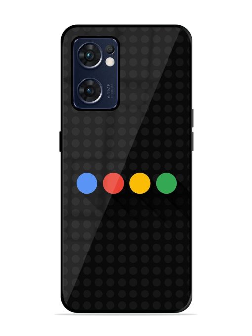 Google Dots Glossy Soft Edge Case for Oppo Reno 7 (5G) Chachhi