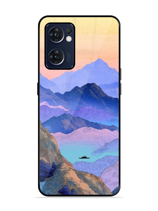 Mountain Mist Glossy Soft Edge Case for Oppo Reno 7 (5G) Chachhi