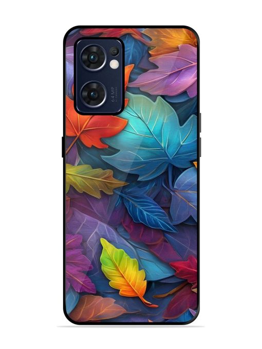 Autumn'S Embrace Glossy Soft Edge Case for Oppo Reno 7 (5G)