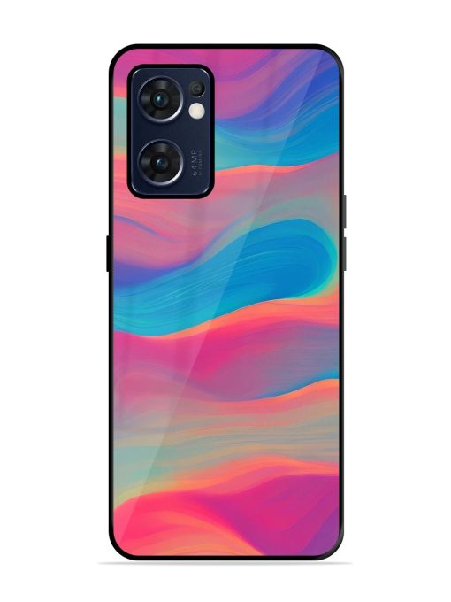 Wavy Wonder Glossy Soft Edge Case for Oppo Reno 7 (5G) Chachhi