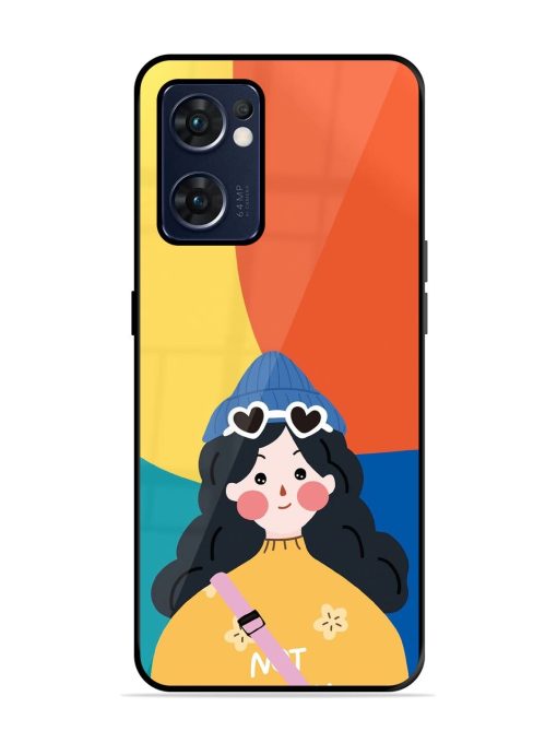 Colorful Vibes Glossy Soft Edge Case for Oppo Reno 7 (5G) Chachhi