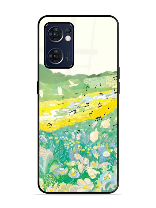 Melody In Bloom Glossy Soft Edge Case for Oppo Reno 7 (5G) Chachhi