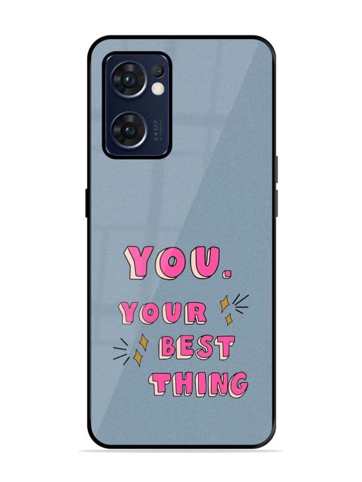 Self-Love Sparkles Glossy Soft Edge Case for Oppo Reno 7 (5G) Chachhi