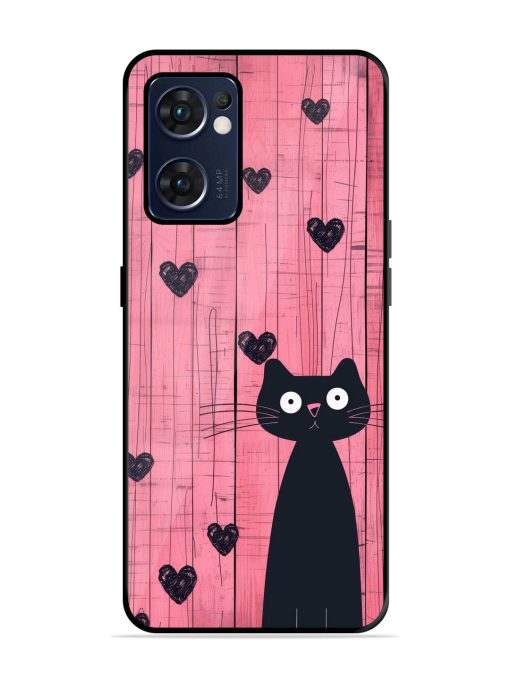 Feline Valentine'S Day Glossy Soft Edge Case for Oppo Reno 7 (5G) Chachhi