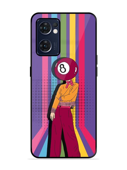 Eight Ball Fashionista Glossy Soft Edge Case for Oppo Reno 7 (5G) Chachhi