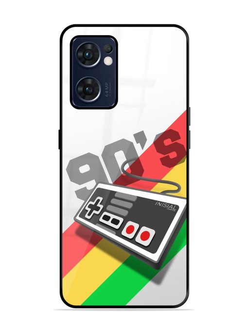 90S Nostalgia Glossy Soft Edge Case for Oppo Reno 7 (5G) Chachhi