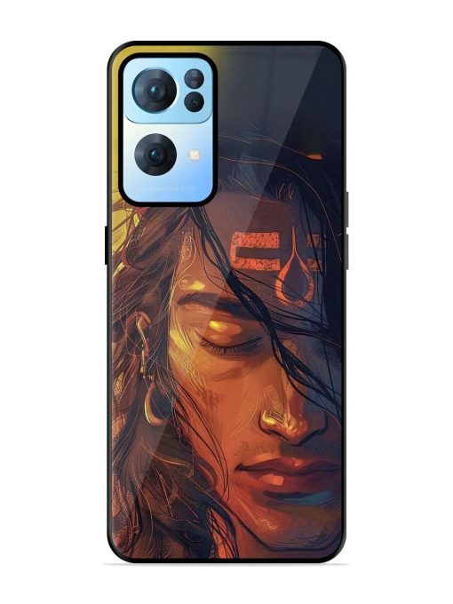 Tranquil Shiva Glossy Soft Edge Case for Oppo Reno 7 Pro (5G) Chachhi