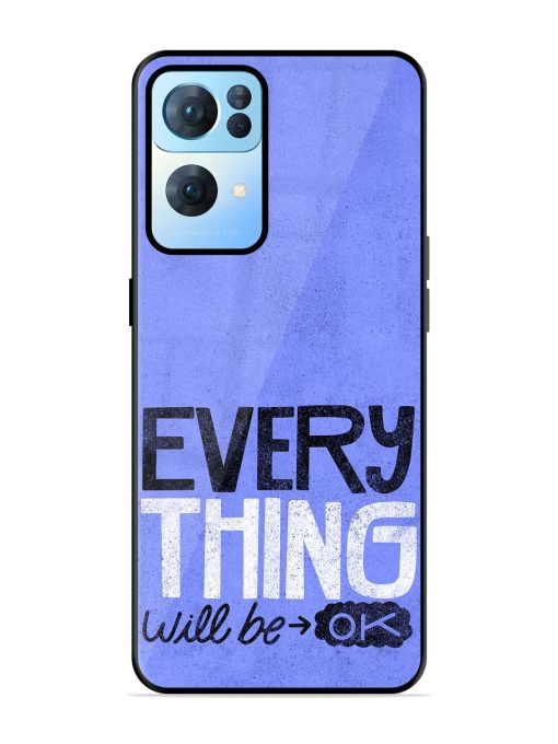 Hopeful Hues Glossy Soft Edge Case for Oppo Reno 7 Pro (5G) Chachhi