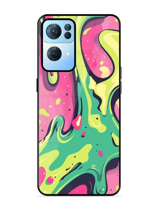 Gooey Grooves Glossy Soft Edge Case for Oppo Reno 7 Pro (5G) Chachhi