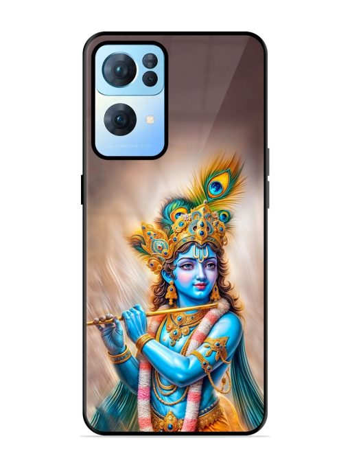 Divine Krishna Glossy Soft Edge Case for Oppo Reno 7 Pro (5G) Chachhi