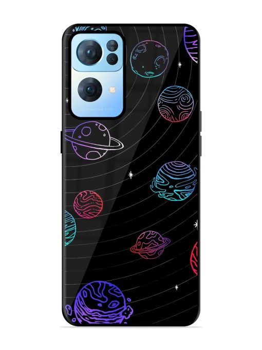 Cosmic Ballet Glossy Soft Edge Case for Oppo Reno 7 Pro (5G) Chachhi