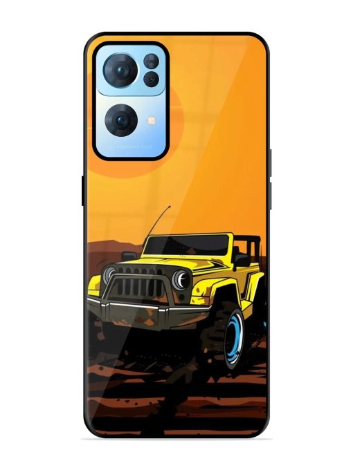 Sunset Cruise Glossy Soft Edge Case for Oppo Reno 7 Pro (5G) Chachhi