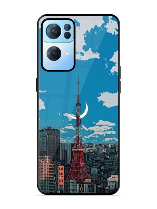 Tokyo Twilight Glossy Soft Edge Case for Oppo Reno 7 Pro (5G) Chachhi