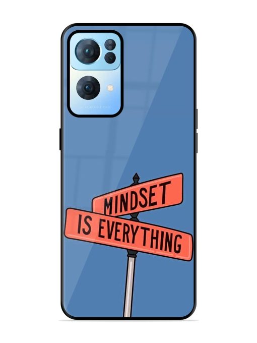 Mindset Matters Glossy Soft Edge Case for Oppo Reno 7 Pro (5G) Chachhi