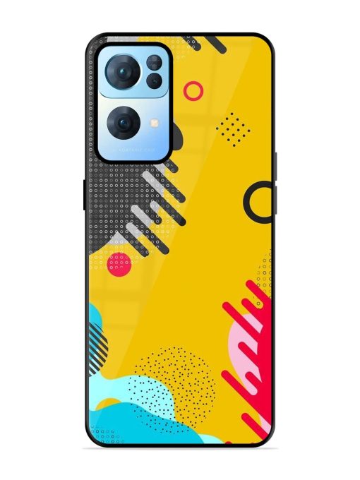 Neon Pop Glossy Soft Edge Case for Oppo Reno 7 Pro (5G) Chachhi