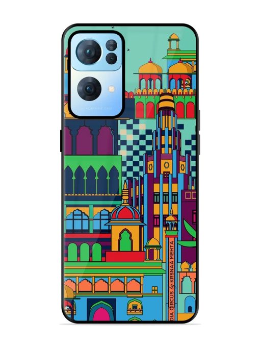 Indian Tapestry Glossy Soft Edge Case for Oppo Reno 7 Pro (5G) Chachhi