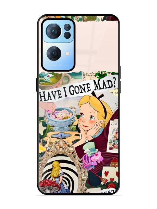 Mad Hatter'S Collage Glossy Soft Edge Case for Oppo Reno 7 Pro (5G) Chachhi