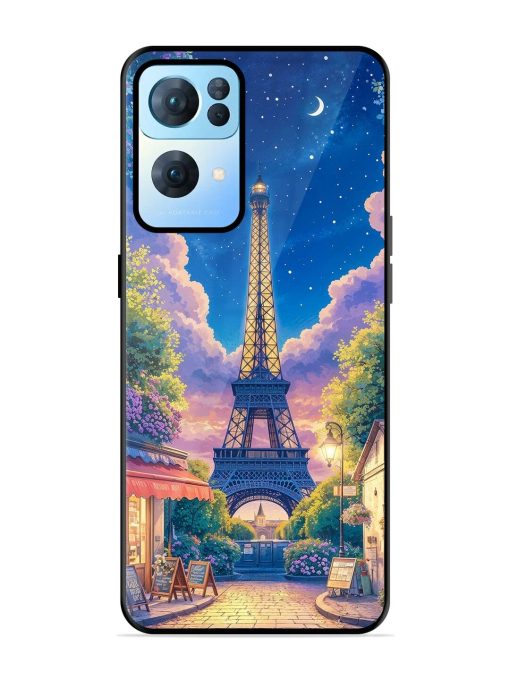 Twilight In Paris Glossy Soft Edge Case for Oppo Reno 7 Pro (5G) Chachhi