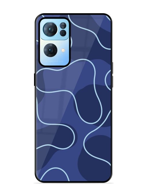 Midnight Maze Glossy Soft Edge Case for Oppo Reno 7 Pro (5G) Chachhi