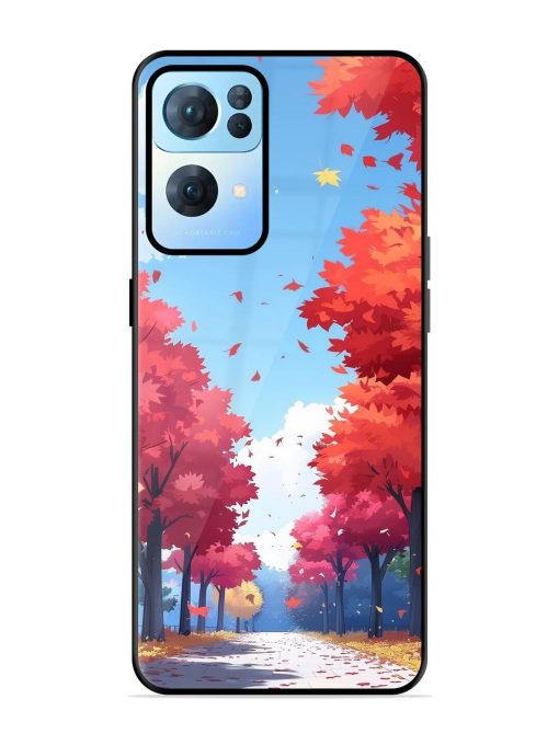 Autumn'S Embrace Glossy Soft Edge Case for Oppo Reno 7 Pro (5G) Chachhi