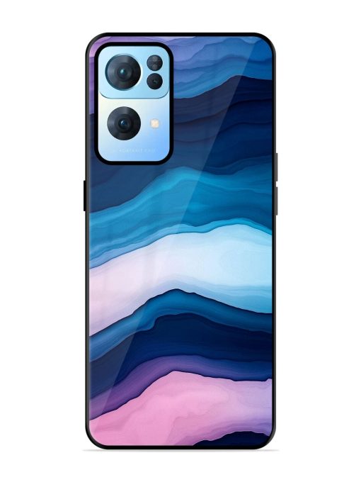 Oceanic Layers Glossy Soft Edge Case for Oppo Reno 7 Pro (5G) Chachhi