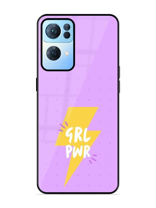 Girl Power Spark Glossy Soft Edge Case for Oppo Reno 7 Pro (5G) Chachhi