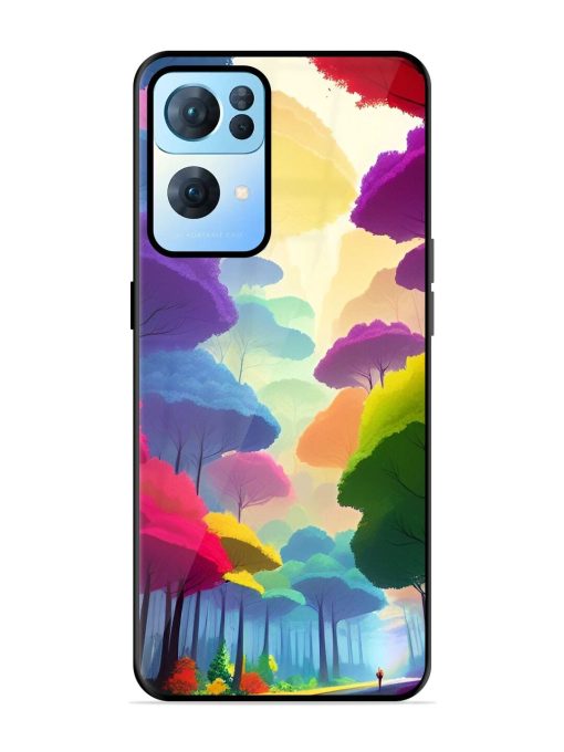 Rainbow Road Glossy Soft Edge Case for Oppo Reno 7 Pro (5G) Chachhi