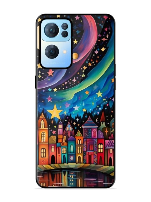 Starlit Village Glossy Soft Edge Case for Oppo Reno 7 Pro (5G) Chachhi