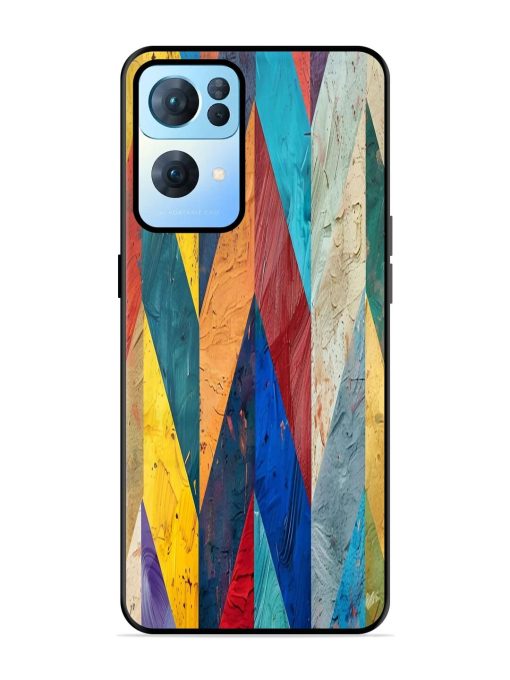 Abstract Tapestry Glossy Soft Edge Case for Oppo Reno 7 Pro (5G) Chachhi