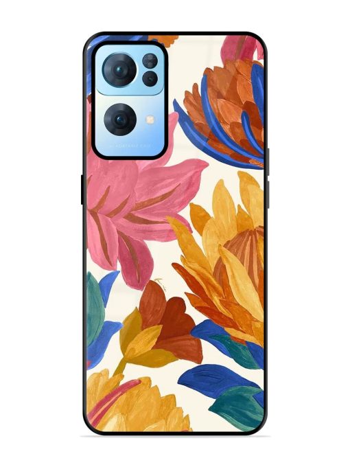 Blooming Tapestry Glossy Soft Edge Case for Oppo Reno 7 Pro (5G) Chachhi