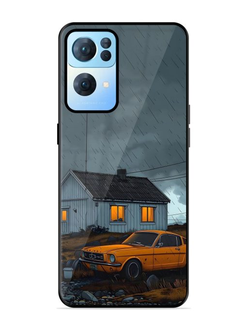 Rainy Day Retreat Glossy Soft Edge Case for Oppo Reno 7 Pro (5G) Chachhi