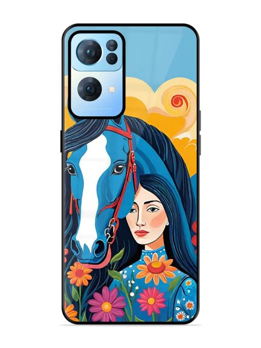 Equine Enchantment Glossy Soft Edge Case for Oppo Reno 7 Pro (5G) Chachhi