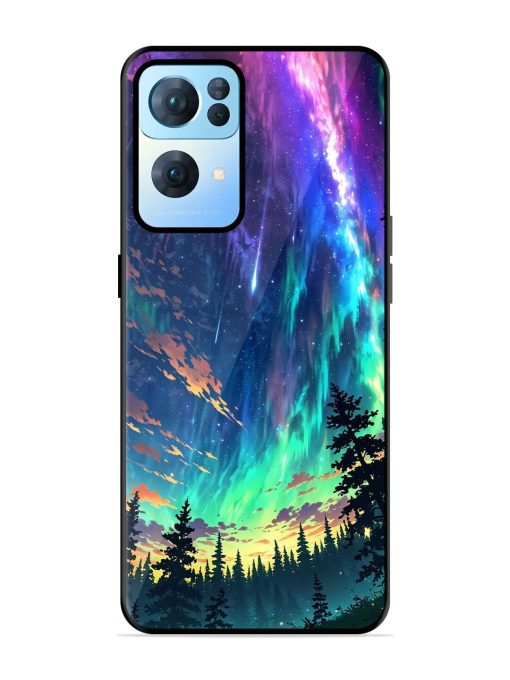 Cosmic Canvas Glossy Soft Edge Case for Oppo Reno 7 Pro (5G) Chachhi