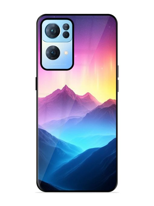 Cosmic Mountains Glossy Soft Edge Case for Oppo Reno 7 Pro (5G) Chachhi