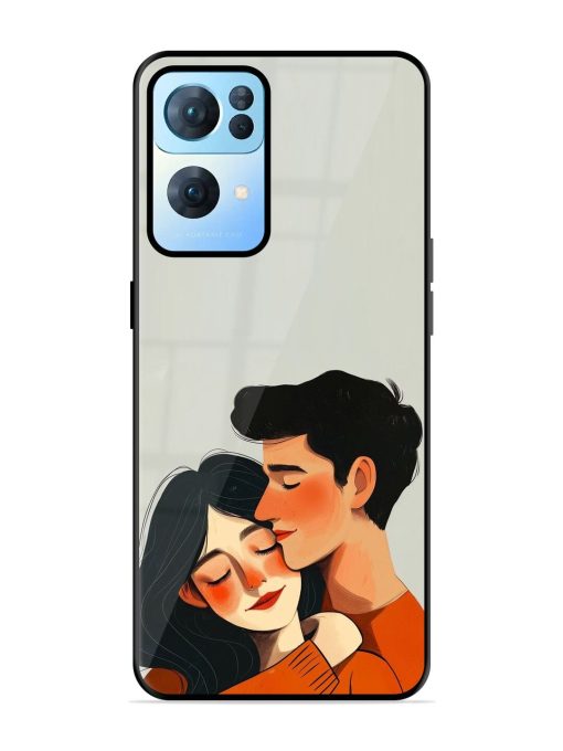 Craft Couples Glossy Soft Edge Case for Oppo Reno 7 Pro (5G) Chachhi