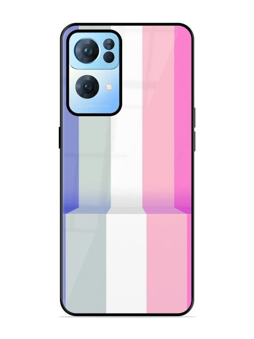 Pastel Palette Glossy Soft Edge Case for Oppo Reno 7 Pro (5G) Chachhi