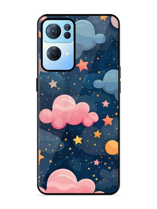 Twinkling Dreams Glossy Soft Edge Case for Oppo Reno 7 Pro (5G) Chachhi