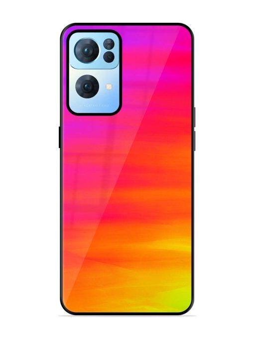 Neon Horizon Glossy Soft Edge Case for Oppo Reno 7 Pro (5G)