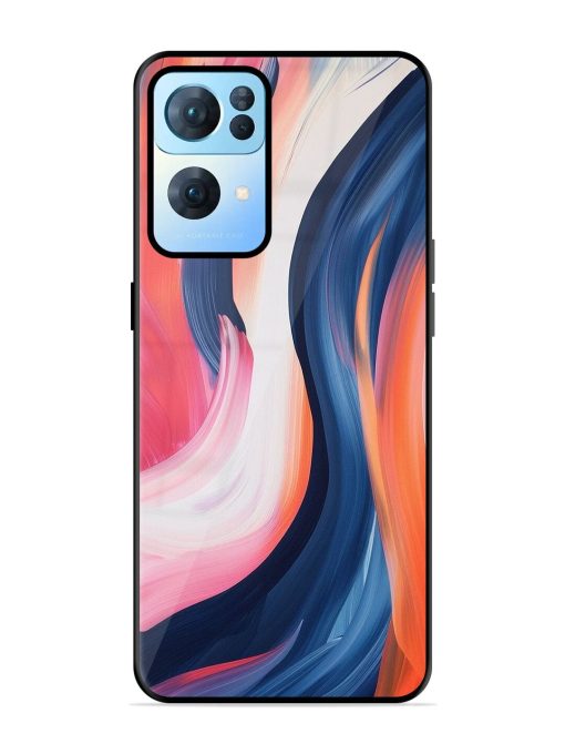 Whirling Hues Glossy Soft Edge Case for Oppo Reno 7 Pro (5G) Chachhi