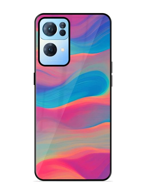 Wavy Wonder Glossy Soft Edge Case for Oppo Reno 7 Pro (5G) Chachhi