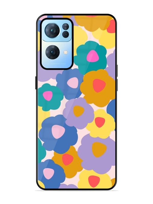 Flower Power Glossy Soft Edge Case for Oppo Reno 7 Pro (5G) Chachhi